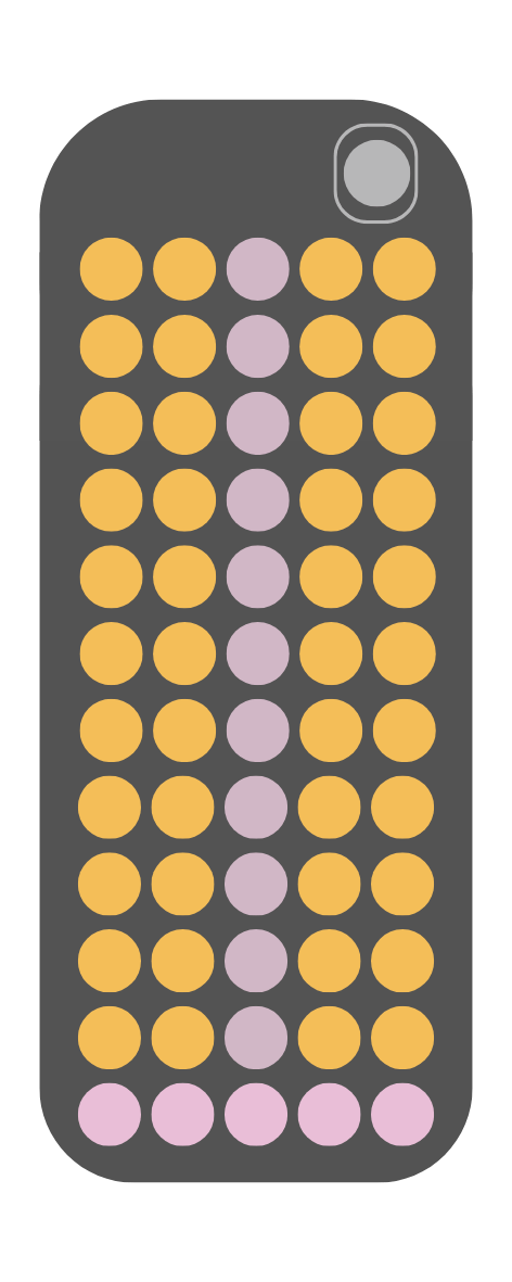 Hino Large Bus—Seating diagram